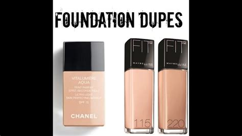 drugstore dupe for chanel foundation|chanel vitalumiere alternative.